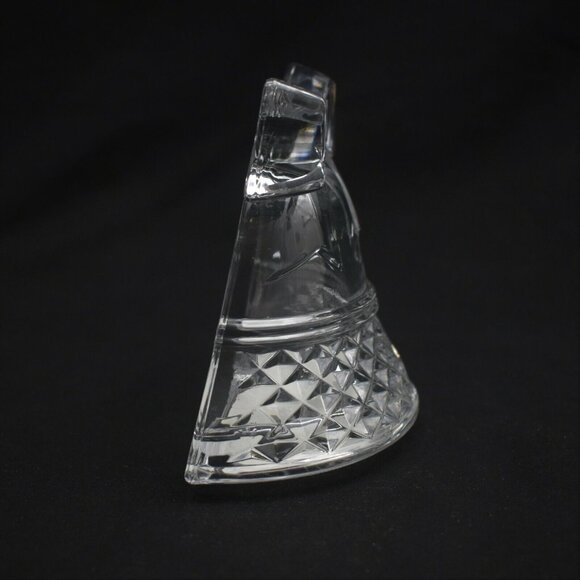 Cristal D'Arques Paris Christmas Bell Votive Candle Holder Tealight Crystal - Picture 4 of 5